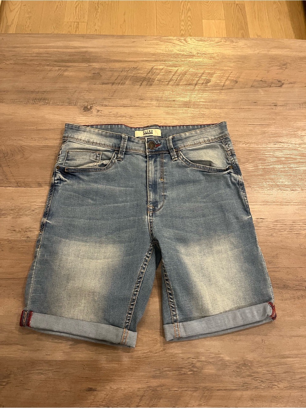 Men's Light Blue Denim Shorts